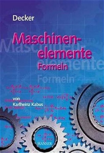 Decker maschinenelemente - maschinenelemente,
