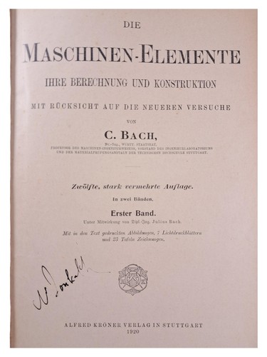 Die maschinen elemente - die, c.